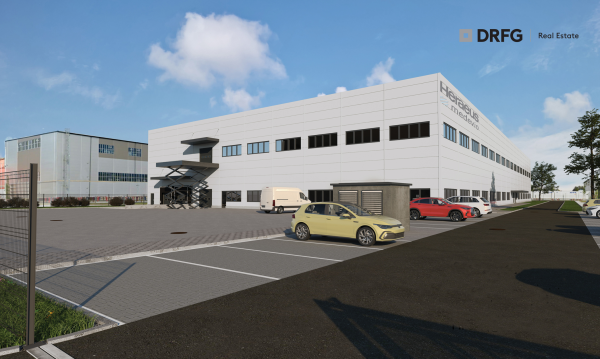 DRFG buduje u Hradce Králové výrobní halu pro zdravotnickou firmu Heraeus Medevio. Vznikne tu 300 pracovních míst